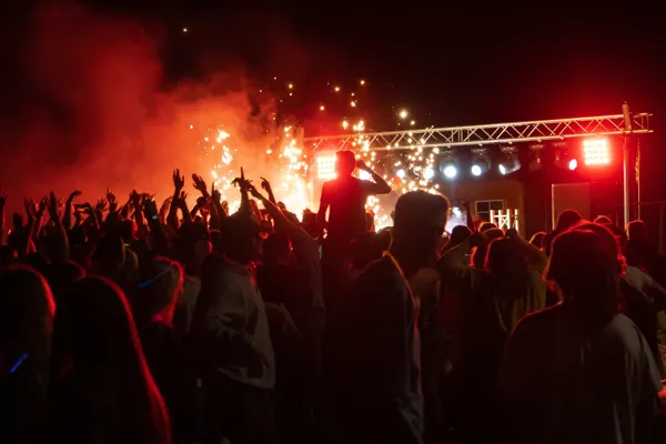 A dance on Snow College campus during Homecoming