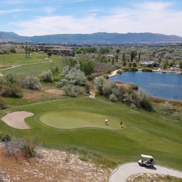 Aerial view of River Oaks golf course