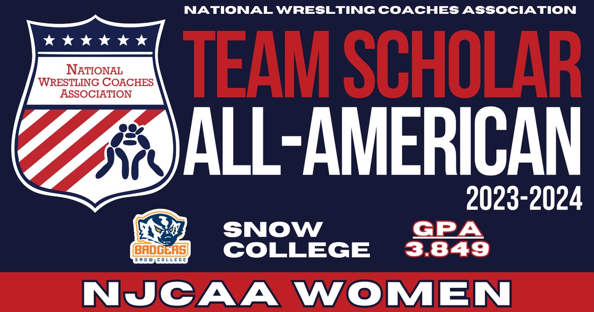 NJCAA Team Scholar All-America Top Rank - Snow College