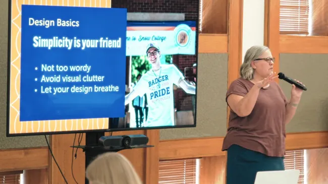 Shannon Allred from Creative Services