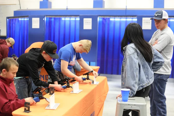 Youth learning about welding technology at Snow College