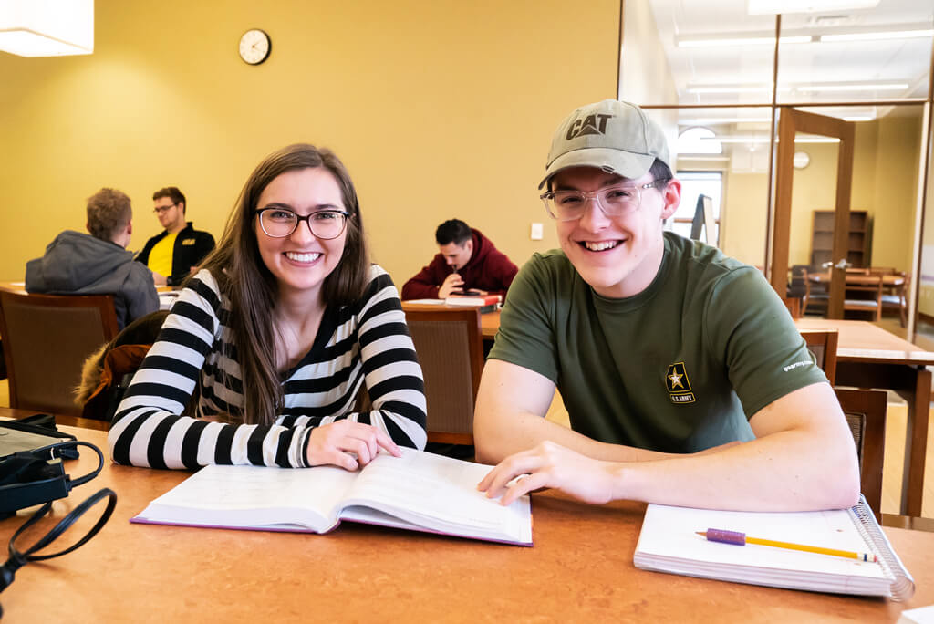 Snow College Students Studying