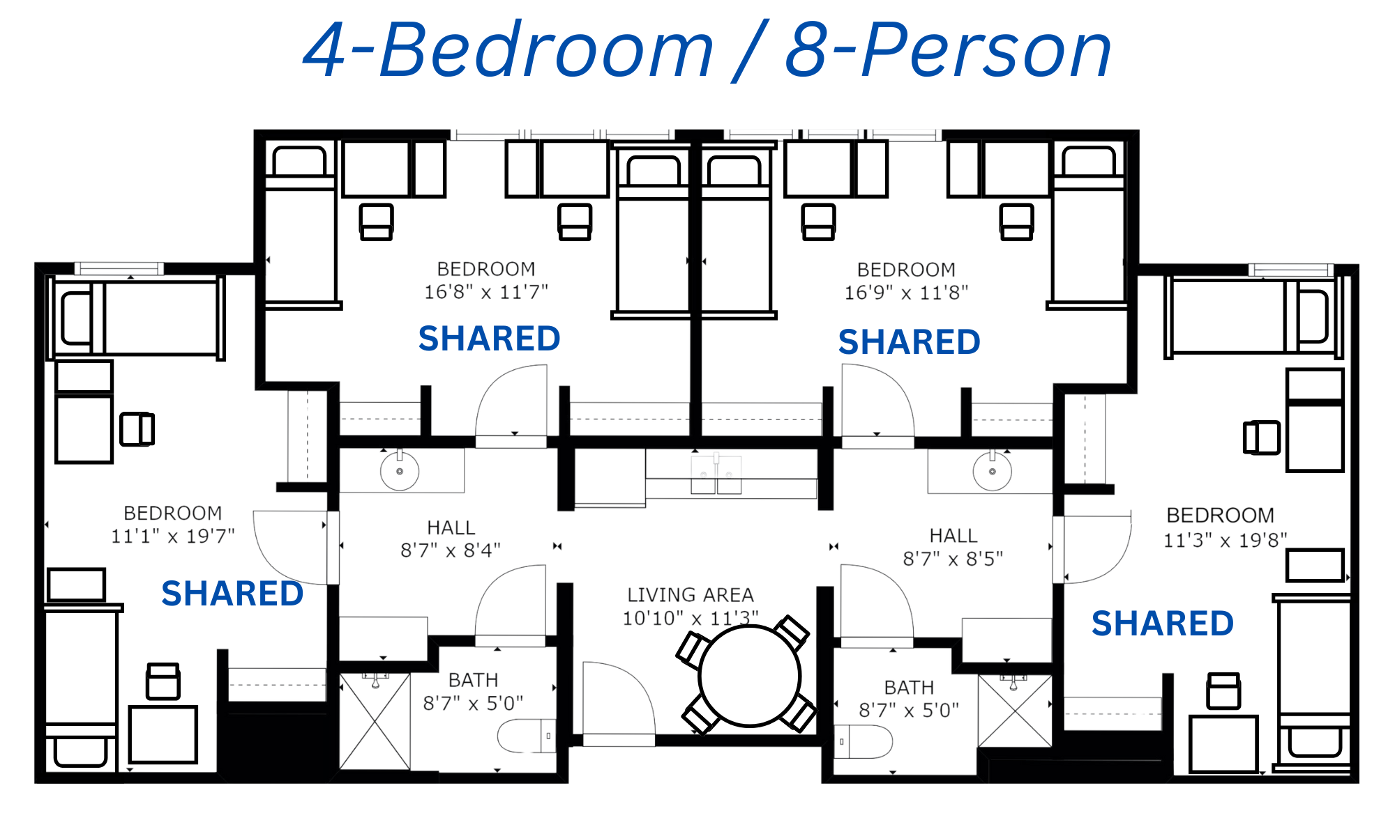 Suite 4-bed 8-person